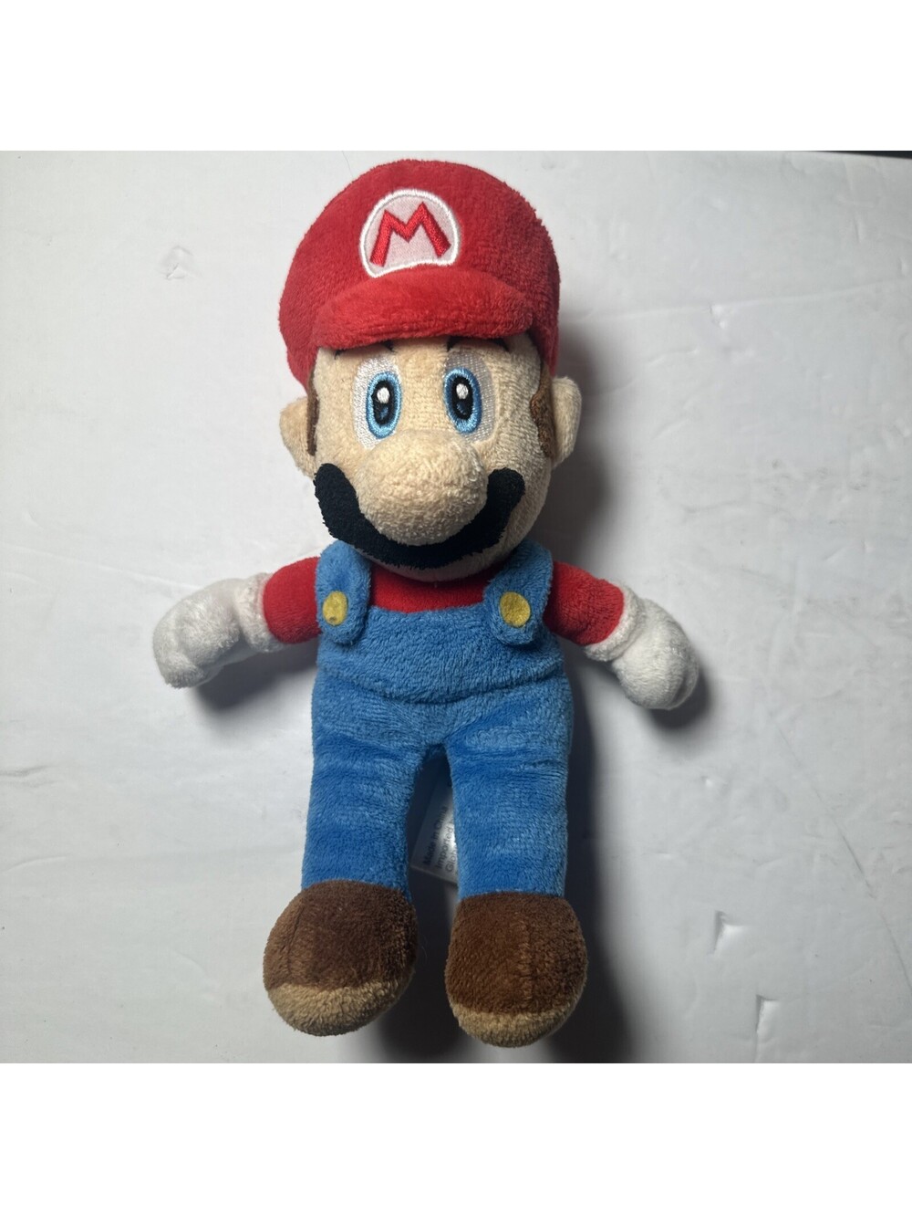 New Super Mario Bros Wii Mario 8” Plush 2010 Nintendo Global Holdings Vintage